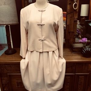 Vtg Gianni Sport Wool Boucle Suit size 18 lined